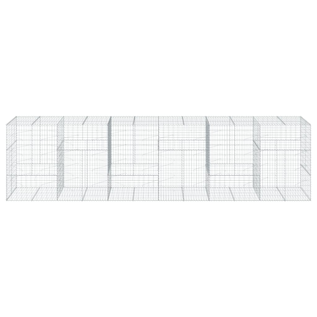 Schanskorf 600x100x150 cm gegalvaniseerd ijzer zilverkleurig is nu te koop bij PeponiXL, paradijselijk wonen!