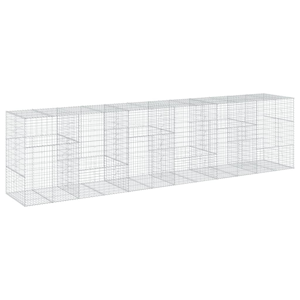 Schanskorf 600x100x150 cm gegalvaniseerd ijzer zilverkleurig is nu te koop bij PeponiXL, paradijselijk wonen!