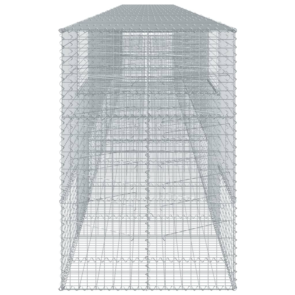 Schanskorf 1100x100x150 cm gegalvaniseerd ijzer zilverkleurig is nu te koop bij PeponiXL, paradijselijk wonen!