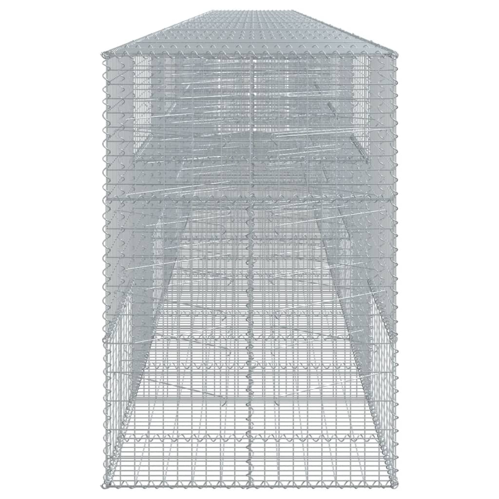 Schanskorf 1200x100x150 cm gegalvaniseerd ijzer zilverkleurig is nu te koop bij PeponiXL, paradijselijk wonen!