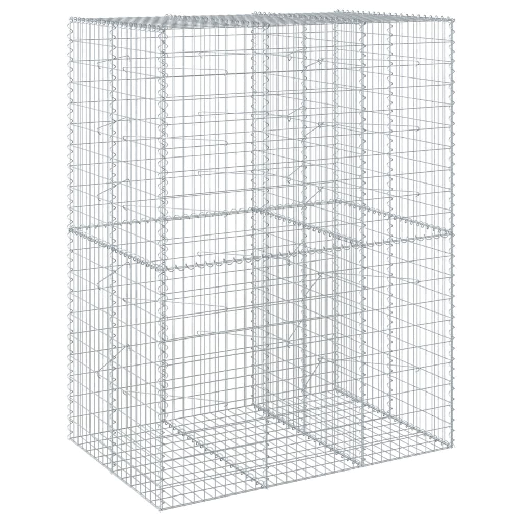 Schanskorf 150x100x200 cm gegalvaniseerd ijzer zilverkleurig is nu te koop bij PeponiXL, paradijselijk wonen!