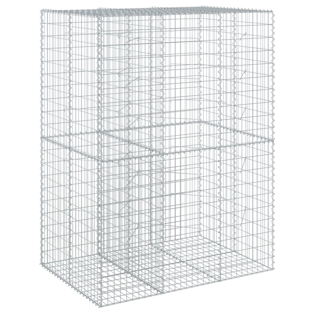 Schanskorf 150x100x200 cm gegalvaniseerd ijzer zilverkleurig is nu te koop bij PeponiXL, paradijselijk wonen!