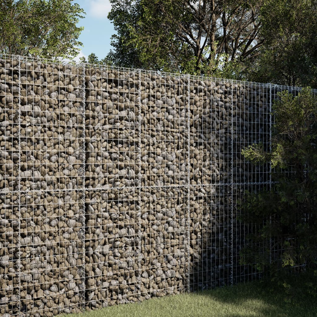 Schanskorf 150x100x200 cm gegalvaniseerd ijzer zilverkleurig is nu te koop bij PeponiXL, paradijselijk wonen!