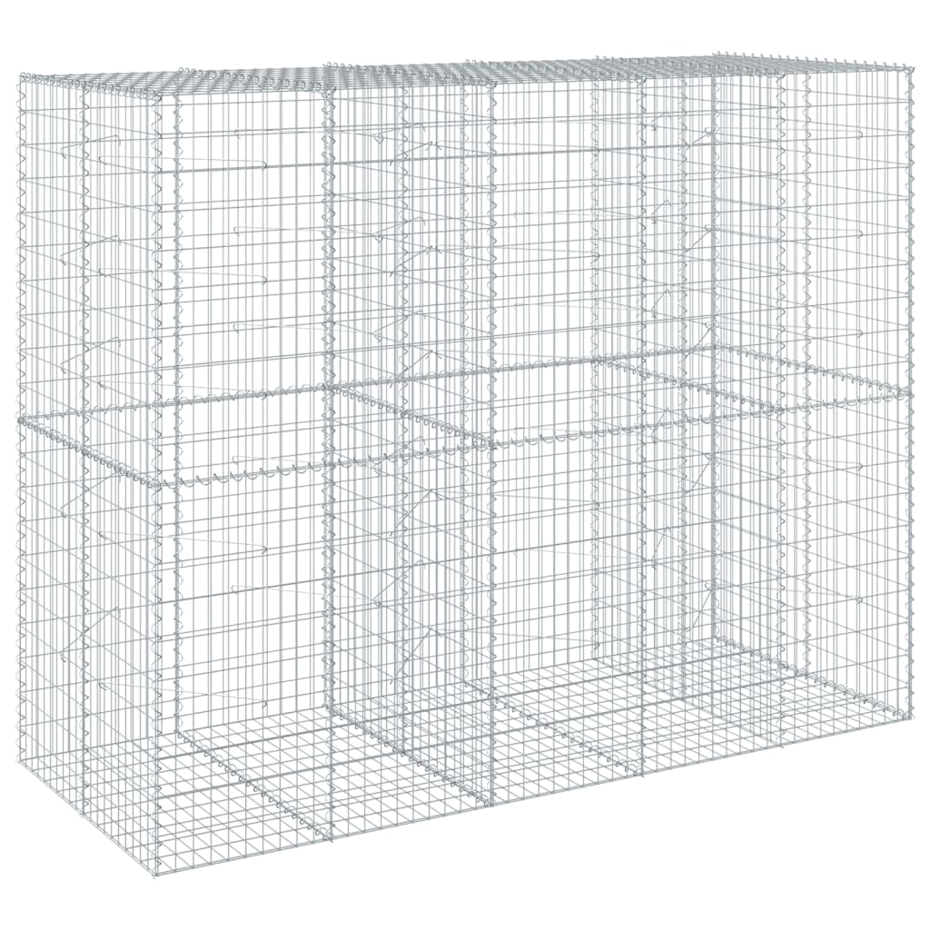 Schanskorf 250x100x200 cm gegalvaniseerd ijzer zilverkleurig is nu te koop bij PeponiXL, paradijselijk wonen!