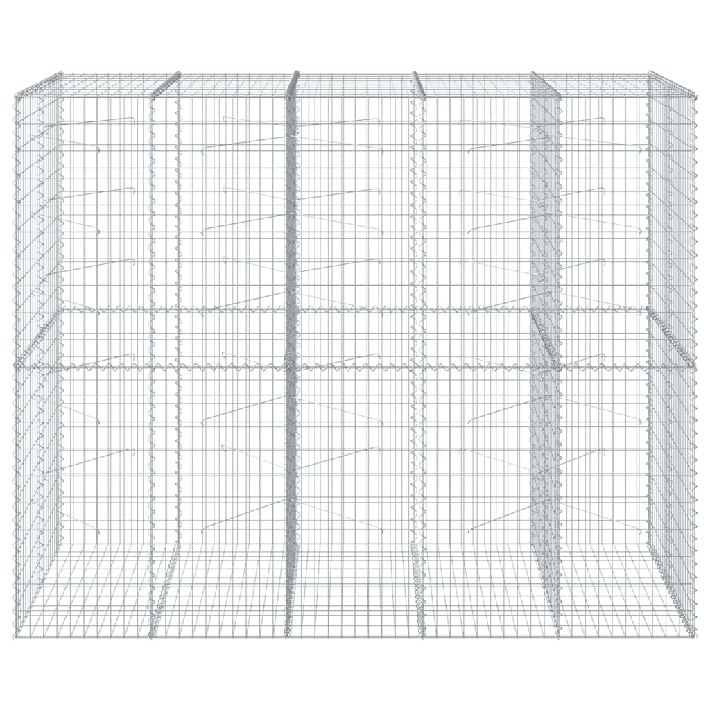 Schanskorf 250x100x200 cm gegalvaniseerd ijzer zilverkleurig is nu te koop bij PeponiXL, paradijselijk wonen!