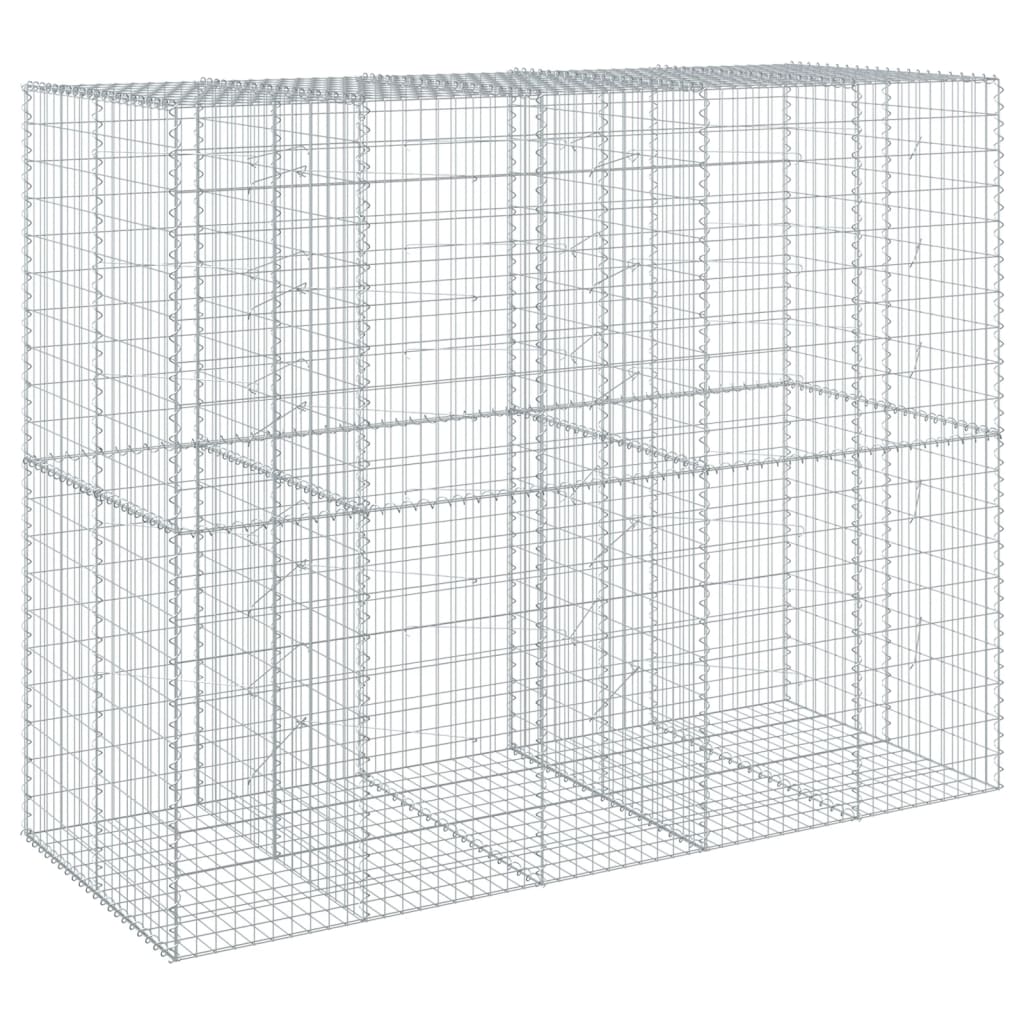 Schanskorf 250x100x200 cm gegalvaniseerd ijzer zilverkleurig is nu te koop bij PeponiXL, paradijselijk wonen!