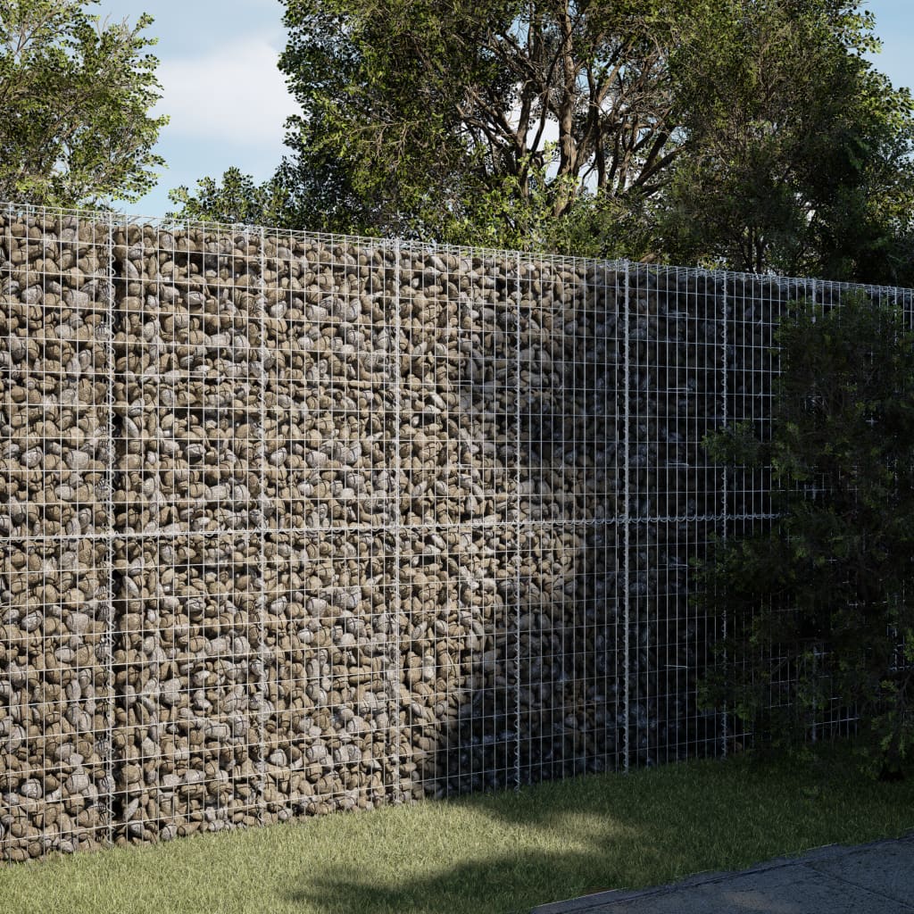 Schanskorf 250x100x200 cm gegalvaniseerd ijzer zilverkleurig is nu te koop bij PeponiXL, paradijselijk wonen!