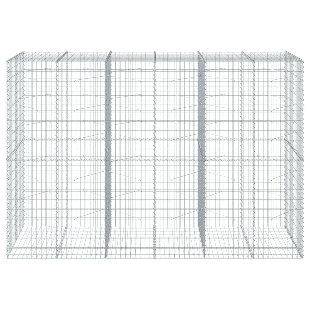 Schanskorf 300x100x200 cm gegalvaniseerd ijzer zilverkleurig is nu te koop bij PeponiXL, paradijselijk wonen!