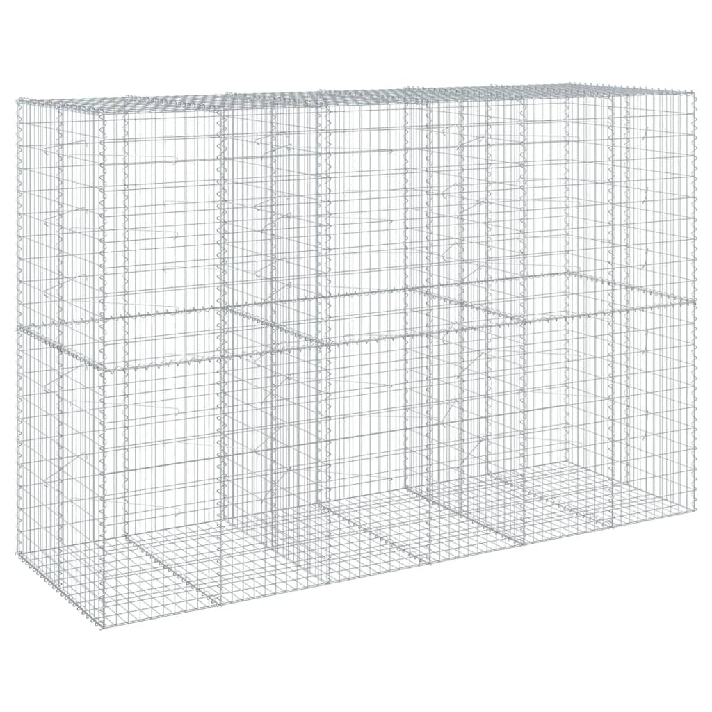 Schanskorf 300x100x200 cm gegalvaniseerd ijzer zilverkleurig is nu te koop bij PeponiXL, paradijselijk wonen!