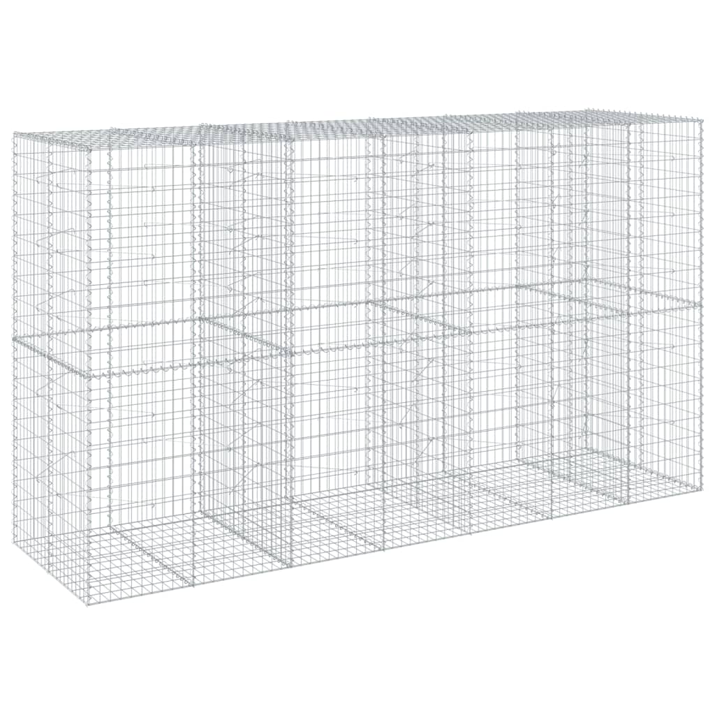 Schanskorf 350x100x200 cm gegalvaniseerd ijzer zilverkleurig is nu te koop bij PeponiXL, paradijselijk wonen!