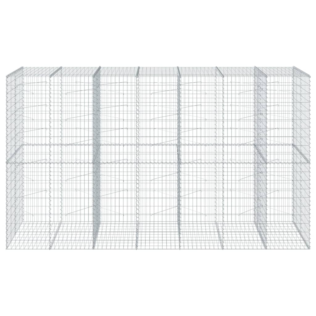 Schanskorf 350x100x200 cm gegalvaniseerd ijzer zilverkleurig is nu te koop bij PeponiXL, paradijselijk wonen!