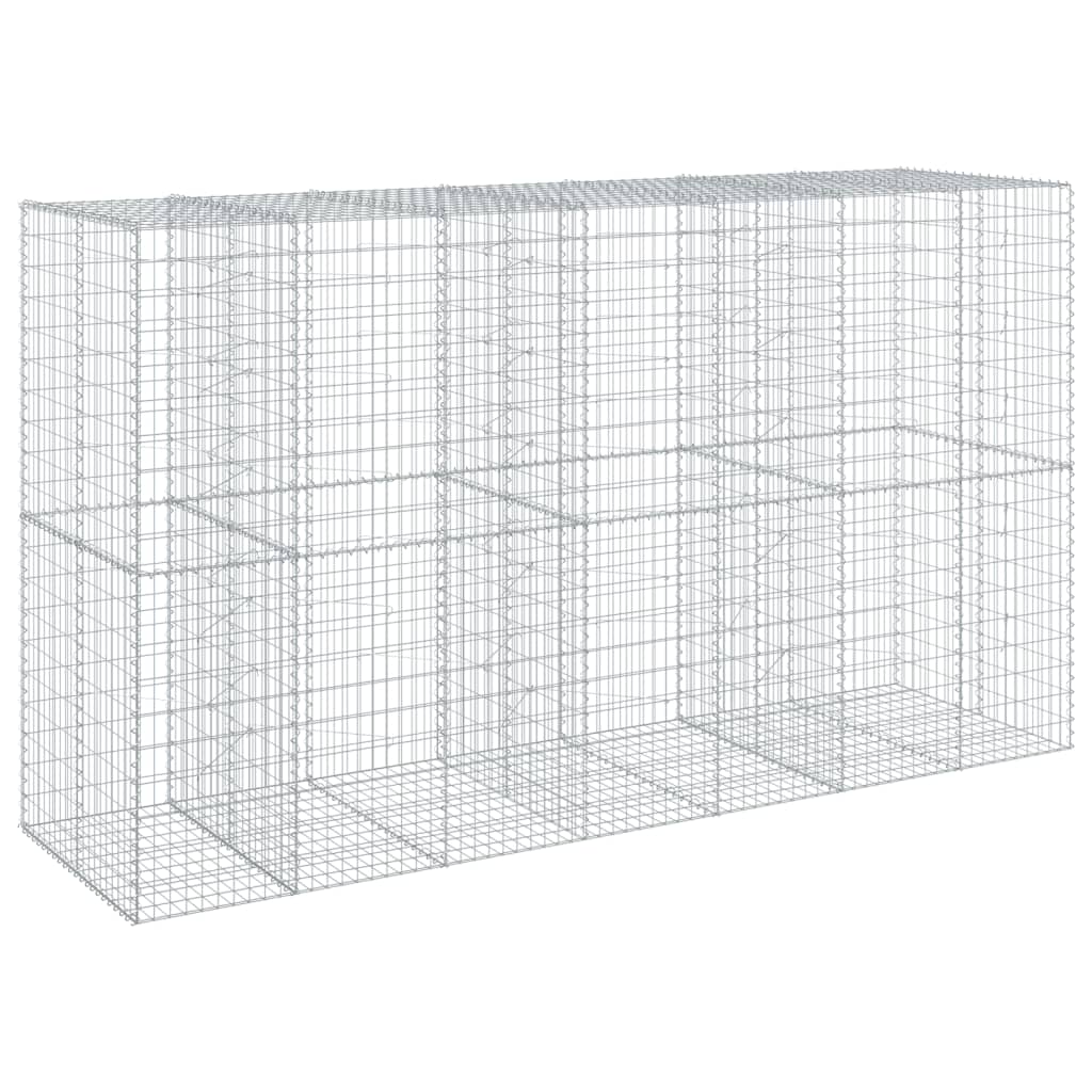 Schanskorf 350x100x200 cm gegalvaniseerd ijzer zilverkleurig is nu te koop bij PeponiXL, paradijselijk wonen!