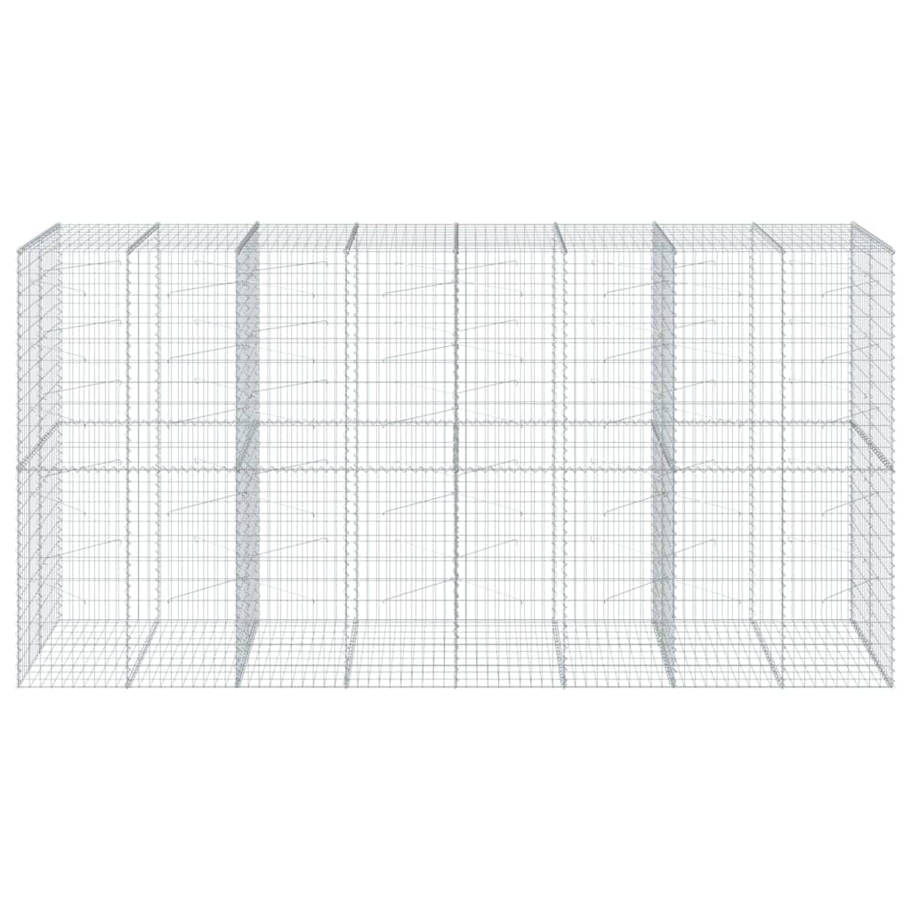 Schanskorf 400x100x200 cm gegalvaniseerd ijzer zilverkleurig is nu te koop bij PeponiXL, paradijselijk wonen!