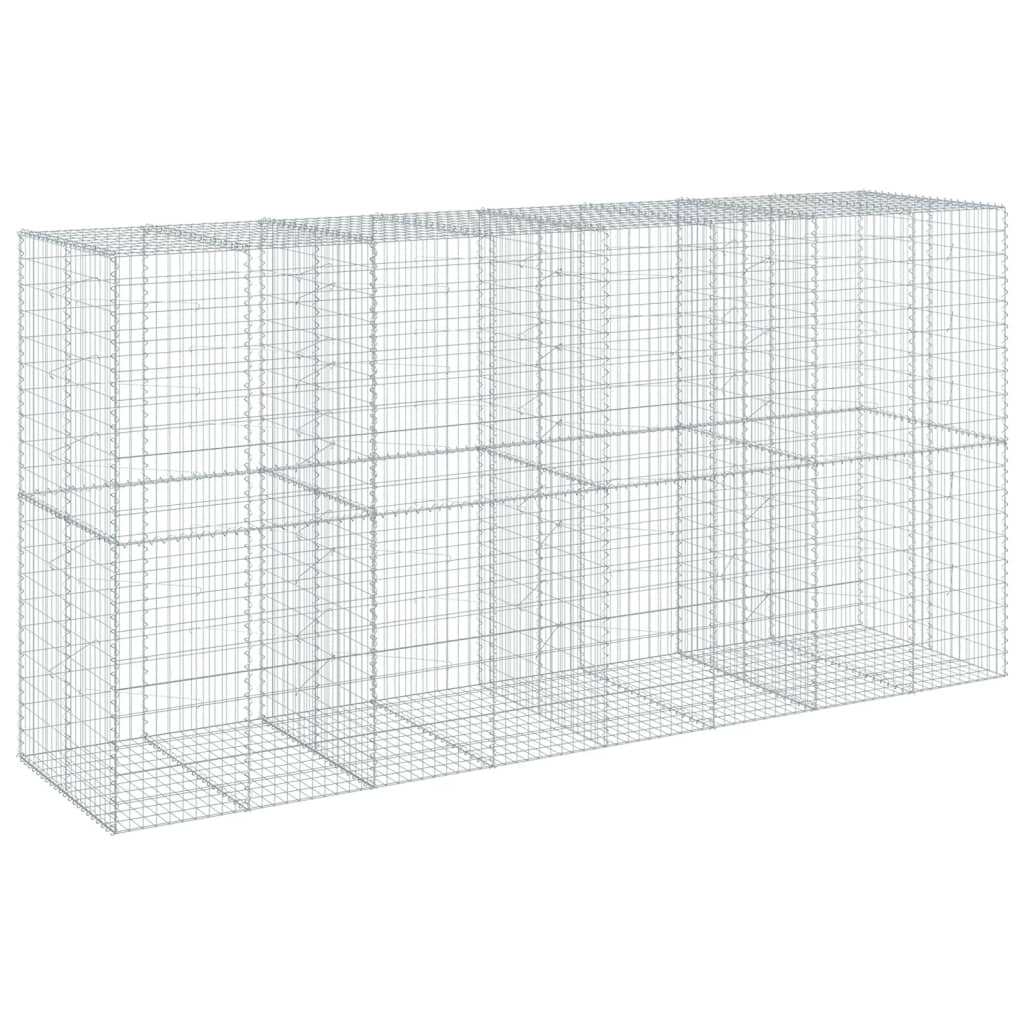 Schanskorf 400x100x200 cm gegalvaniseerd ijzer zilverkleurig is nu te koop bij PeponiXL, paradijselijk wonen!