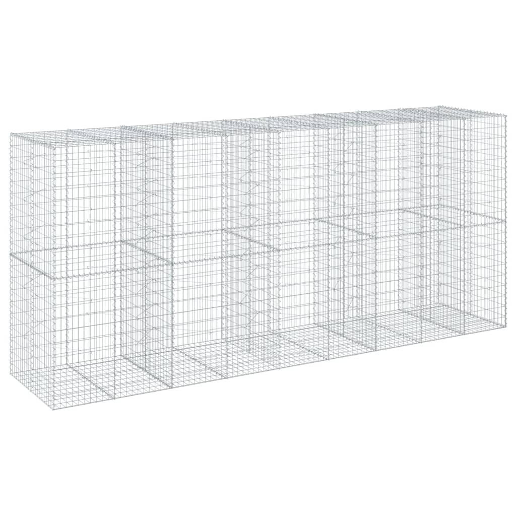 Schanskorf 450x100x200 cm gegalvaniseerd ijzer zilverkleurig is nu te koop bij PeponiXL, paradijselijk wonen!