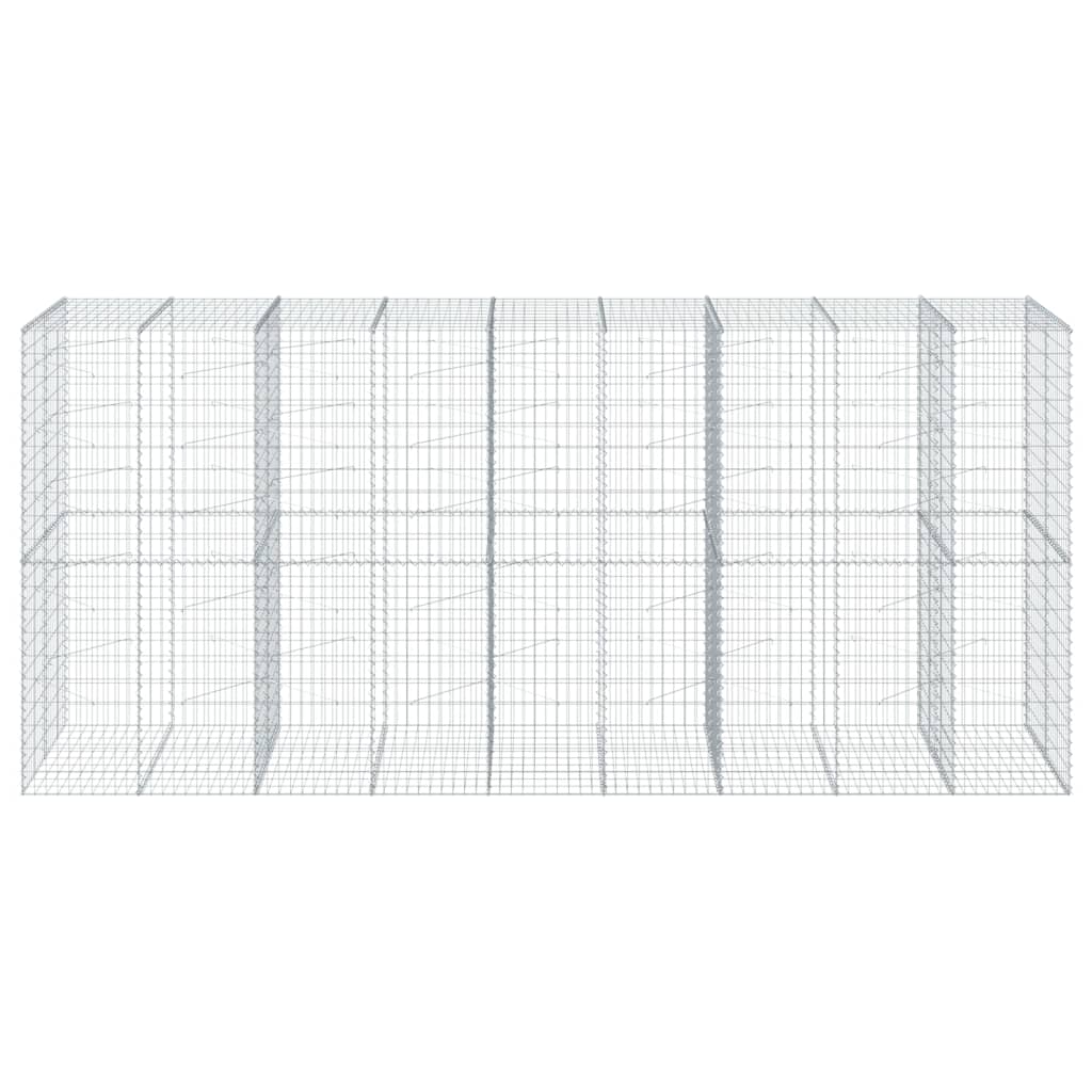 Schanskorf 450x100x200 cm gegalvaniseerd ijzer zilverkleurig is nu te koop bij PeponiXL, paradijselijk wonen!