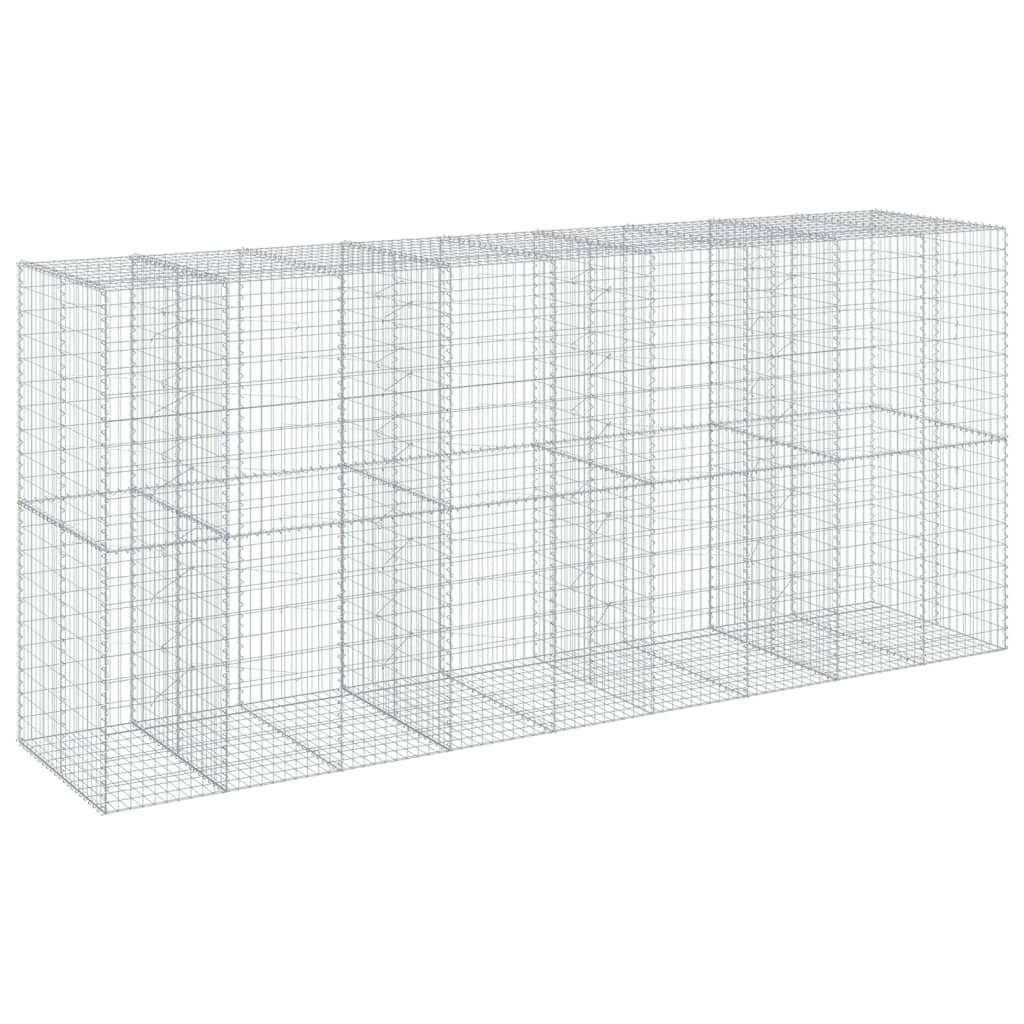 Schanskorf 450x100x200 cm gegalvaniseerd ijzer zilverkleurig is nu te koop bij PeponiXL, paradijselijk wonen!