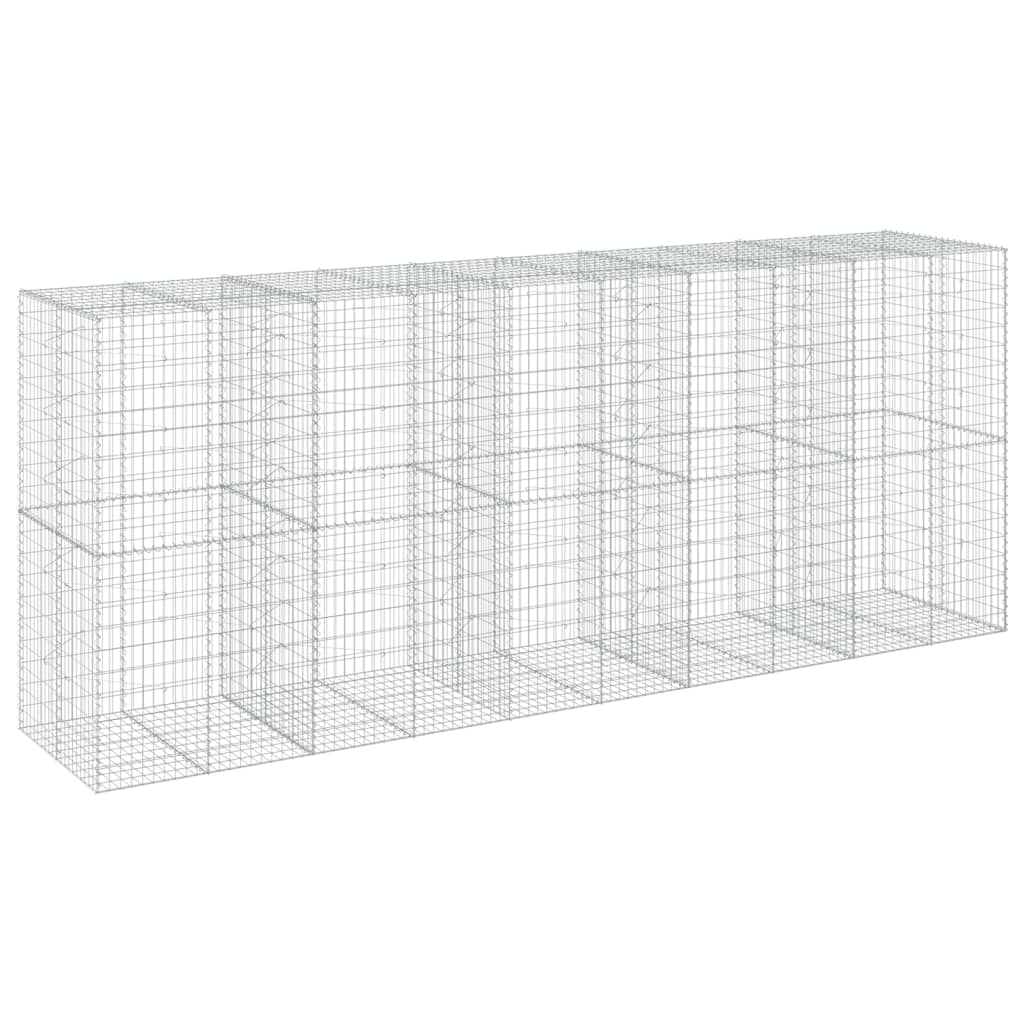 Schanskorf 500x100x200 cm gegalvaniseerd ijzer zilverkleurig is nu te koop bij PeponiXL, paradijselijk wonen!