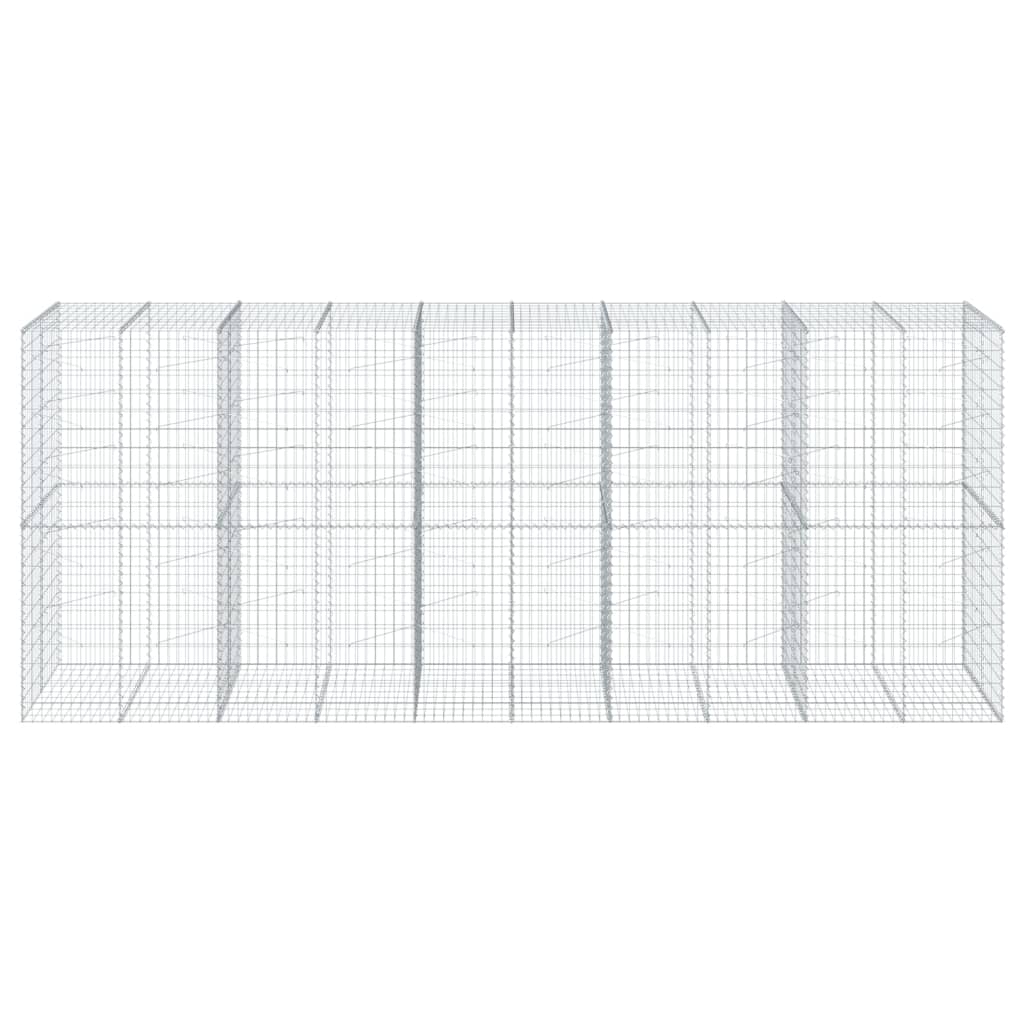 Schanskorf 500x100x200 cm gegalvaniseerd ijzer zilverkleurig is nu te koop bij PeponiXL, paradijselijk wonen!