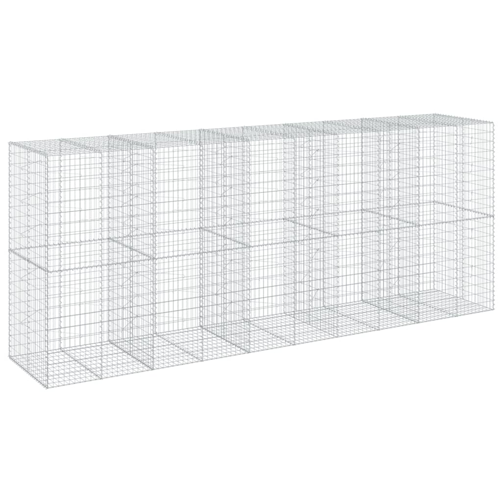 Schanskorf 500x100x200 cm gegalvaniseerd ijzer zilverkleurig is nu te koop bij PeponiXL, paradijselijk wonen!