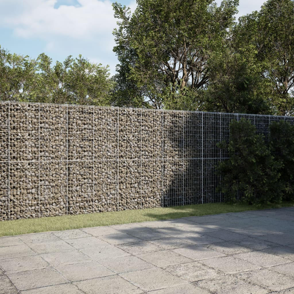 Schanskorf 500x100x200 cm gegalvaniseerd ijzer zilverkleurig is nu te koop bij PeponiXL, paradijselijk wonen!