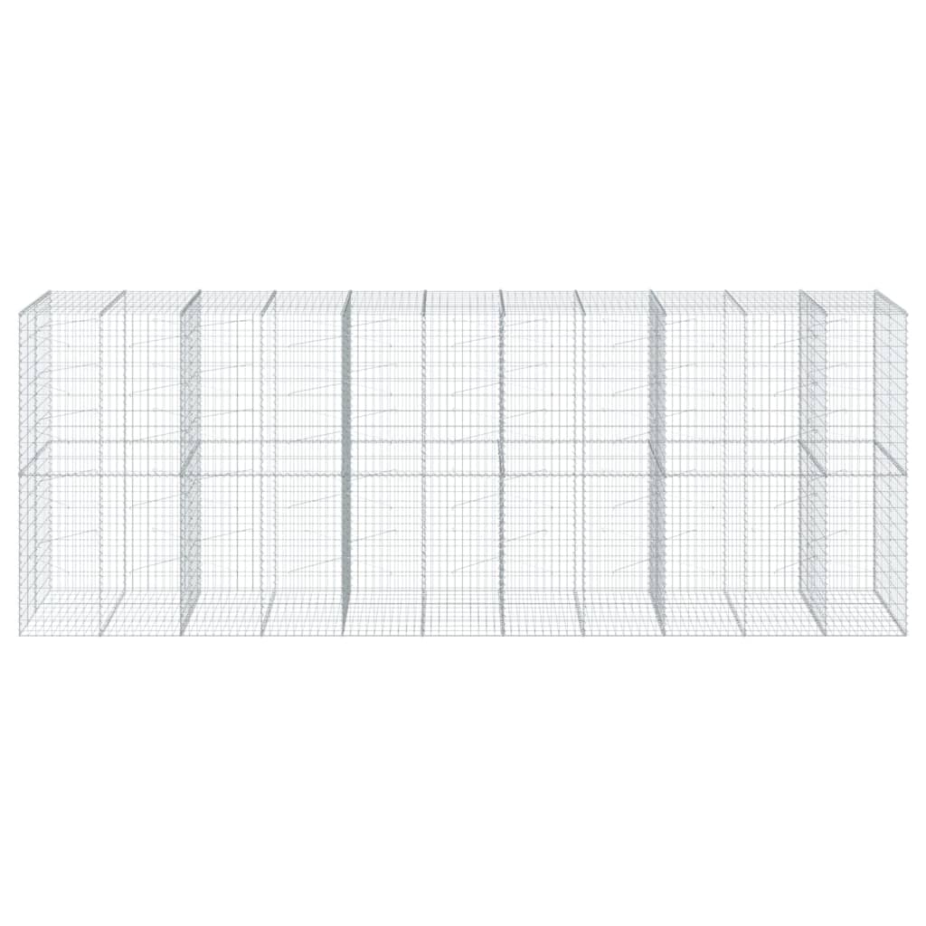 Schanskorf 550x100x200 cm gegalvaniseerd ijzer zilverkleurig is nu te koop bij PeponiXL, paradijselijk wonen!