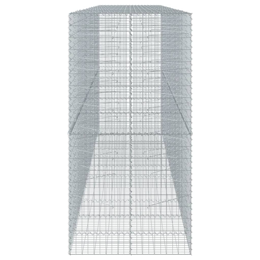 Schanskorf 550x100x200 cm gegalvaniseerd ijzer zilverkleurig is nu te koop bij PeponiXL, paradijselijk wonen!