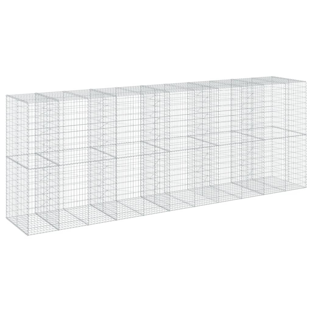 Schanskorf 550x100x200 cm gegalvaniseerd ijzer zilverkleurig is nu te koop bij PeponiXL, paradijselijk wonen!