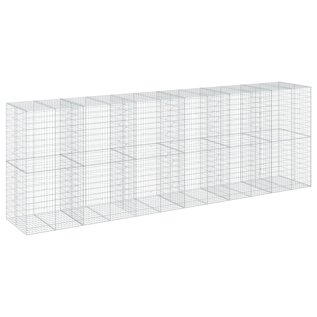 Schanskorf 600x100x200 cm gegalvaniseerd ijzer zilverkleurig is nu te koop bij PeponiXL, paradijselijk wonen!