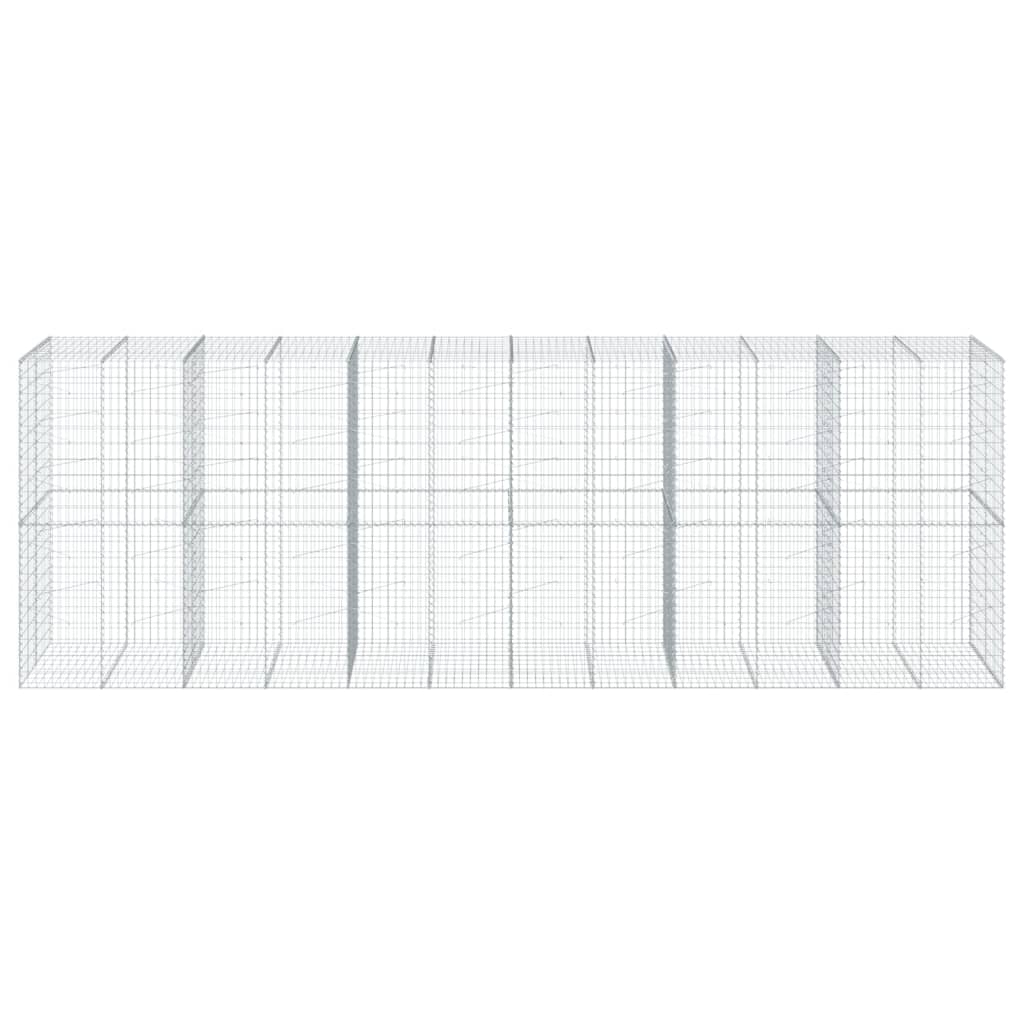 Schanskorf 600x100x200 cm gegalvaniseerd ijzer zilverkleurig is nu te koop bij PeponiXL, paradijselijk wonen!