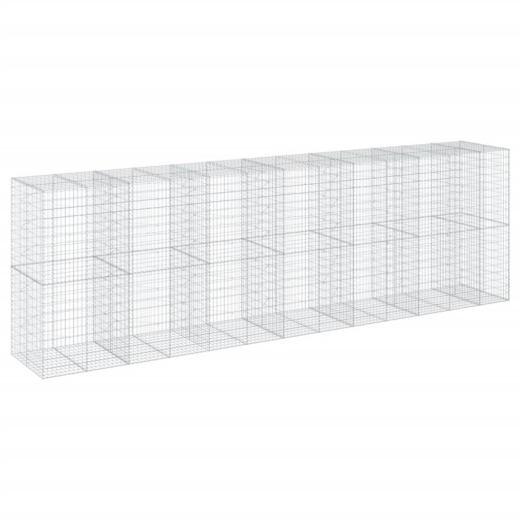 Schanskorf 650x100x200 cm gegalvaniseerd ijzer zilverkleurig is nu te koop bij PeponiXL, paradijselijk wonen!