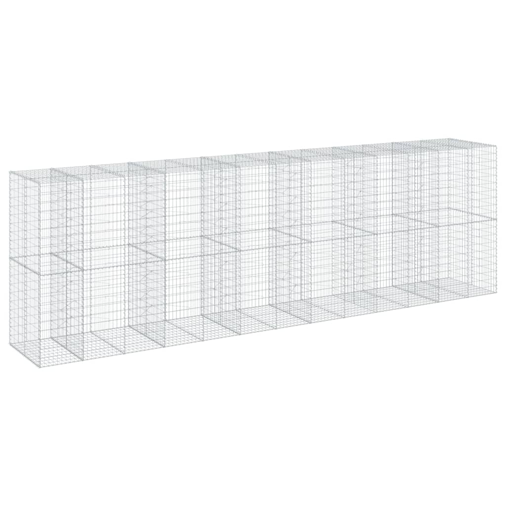 Schanskorf 650x100x200 cm gegalvaniseerd ijzer zilverkleurig is nu te koop bij PeponiXL, paradijselijk wonen!