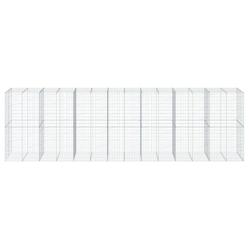 Schanskorf 700x100x200 cm gegalvaniseerd ijzer zilverkleurig is nu te koop bij PeponiXL, paradijselijk wonen!