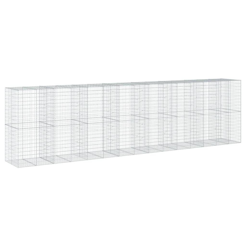 Schanskorf 750x100x200 cm gegalvaniseerd ijzer zilverkleurig is nu te koop bij PeponiXL, paradijselijk wonen!