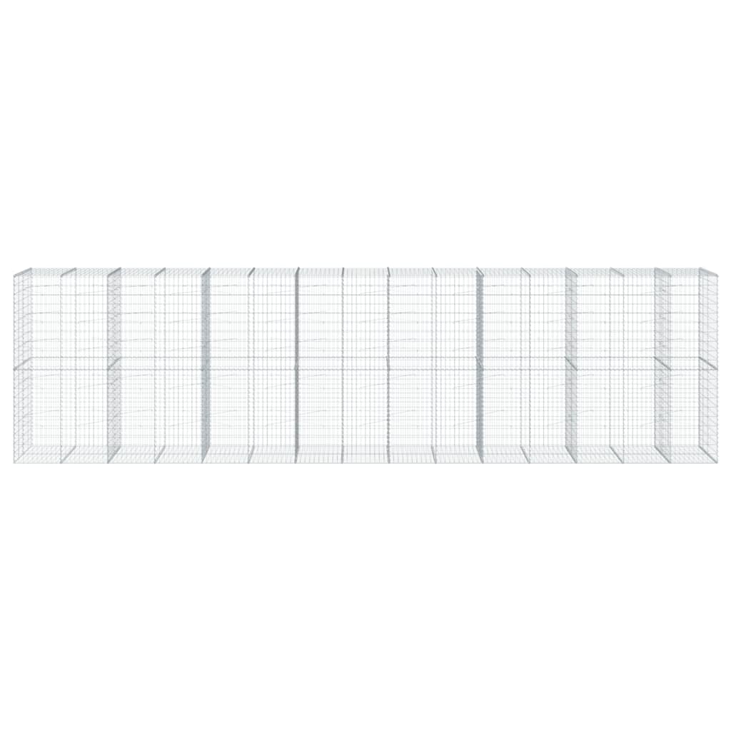 Schanskorf 750x100x200 cm gegalvaniseerd ijzer zilverkleurig is nu te koop bij PeponiXL, paradijselijk wonen!