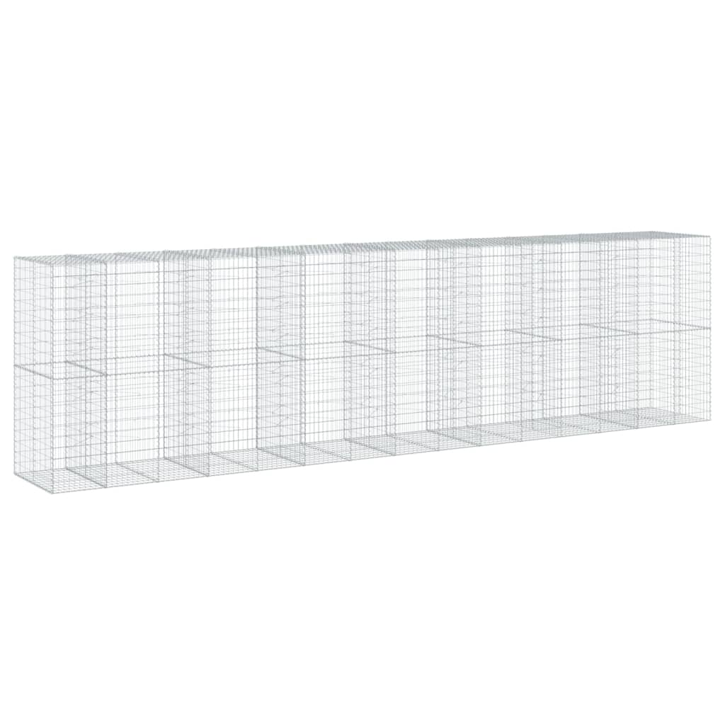 Schanskorf 750x100x200 cm gegalvaniseerd ijzer zilverkleurig is nu te koop bij PeponiXL, paradijselijk wonen!