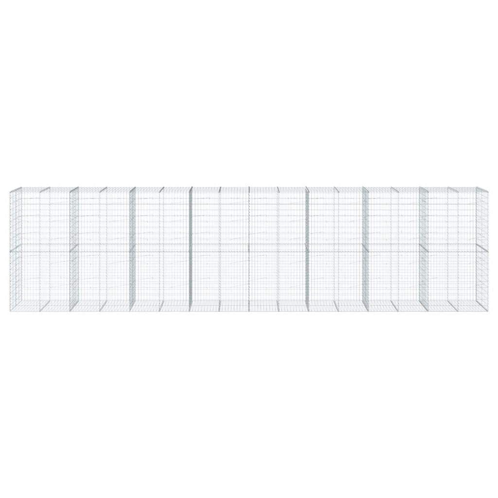 Schanskorf 800x100x200 cm gegalvaniseerd ijzer zilverkleurig is nu te koop bij PeponiXL, paradijselijk wonen!