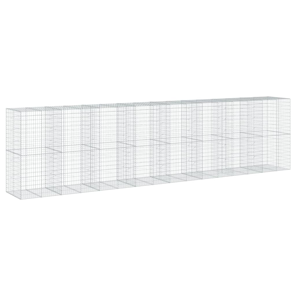 Schanskorf 800x100x200 cm gegalvaniseerd ijzer zilverkleurig is nu te koop bij PeponiXL, paradijselijk wonen!