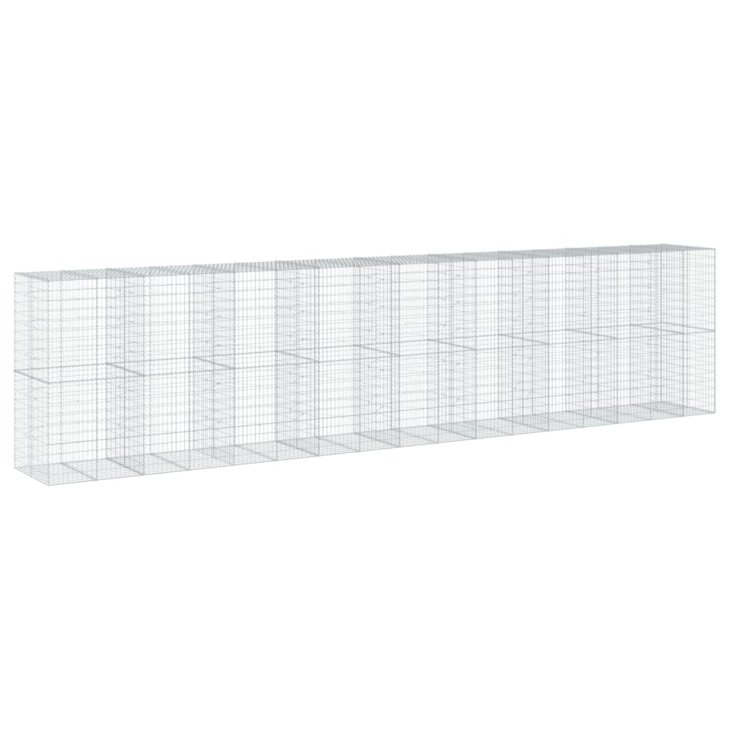 Schanskorf 850x100x200 cm gegalvaniseerd ijzer zilverkleurig is nu te koop bij PeponiXL, paradijselijk wonen!