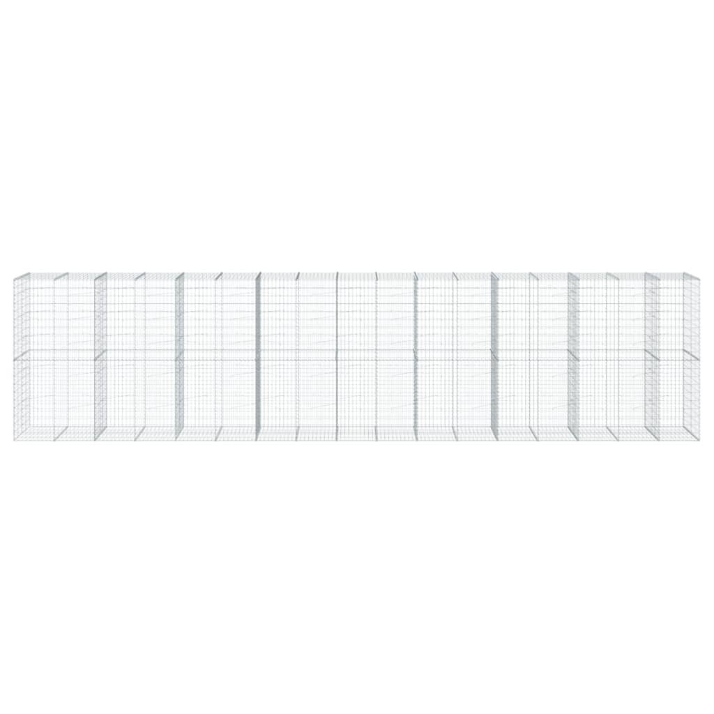 Schanskorf 850x100x200 cm gegalvaniseerd ijzer zilverkleurig is nu te koop bij PeponiXL, paradijselijk wonen!