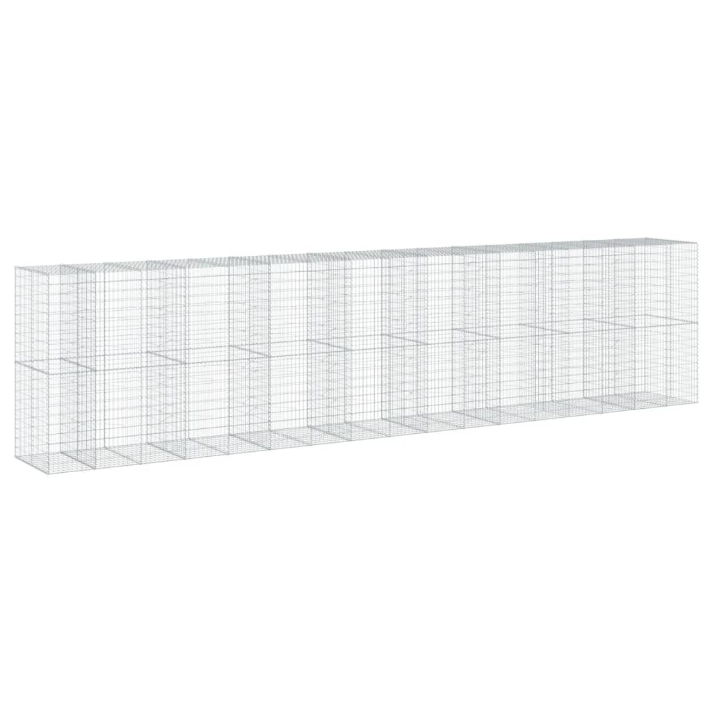 Schanskorf 850x100x200 cm gegalvaniseerd ijzer zilverkleurig is nu te koop bij PeponiXL, paradijselijk wonen!