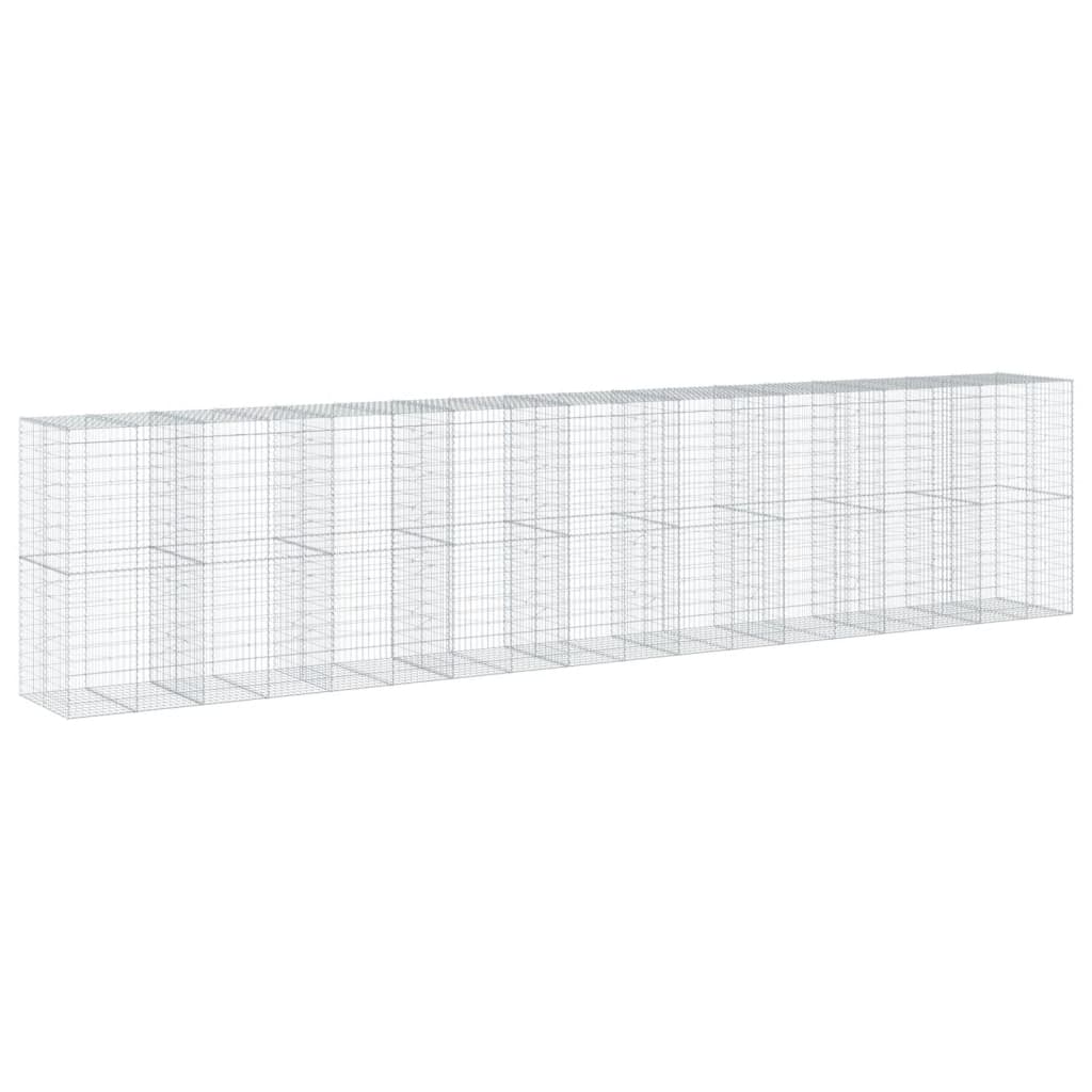 Schanskorf 900x100x200 cm gegalvaniseerd ijzer zilverkleurig is nu te koop bij PeponiXL, paradijselijk wonen!