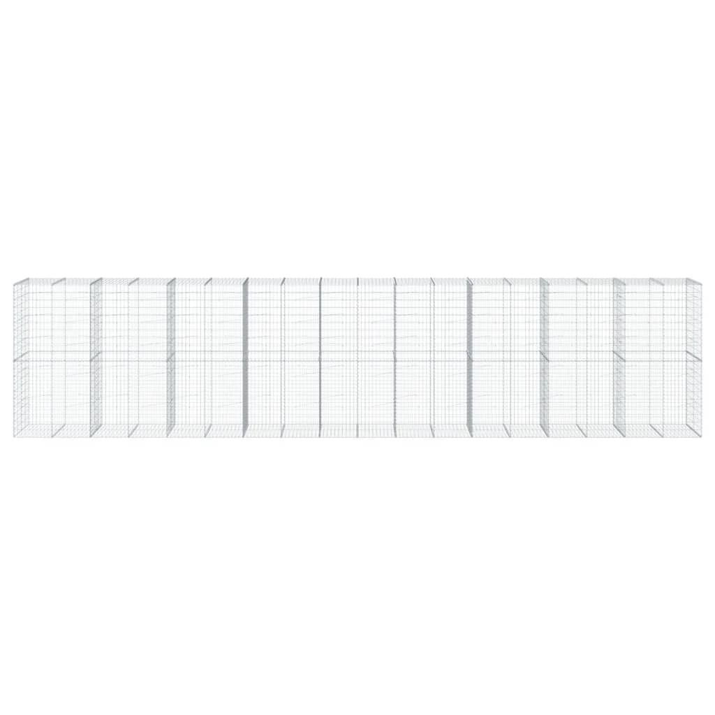Schanskorf 900x100x200 cm gegalvaniseerd ijzer zilverkleurig is nu te koop bij PeponiXL, paradijselijk wonen!