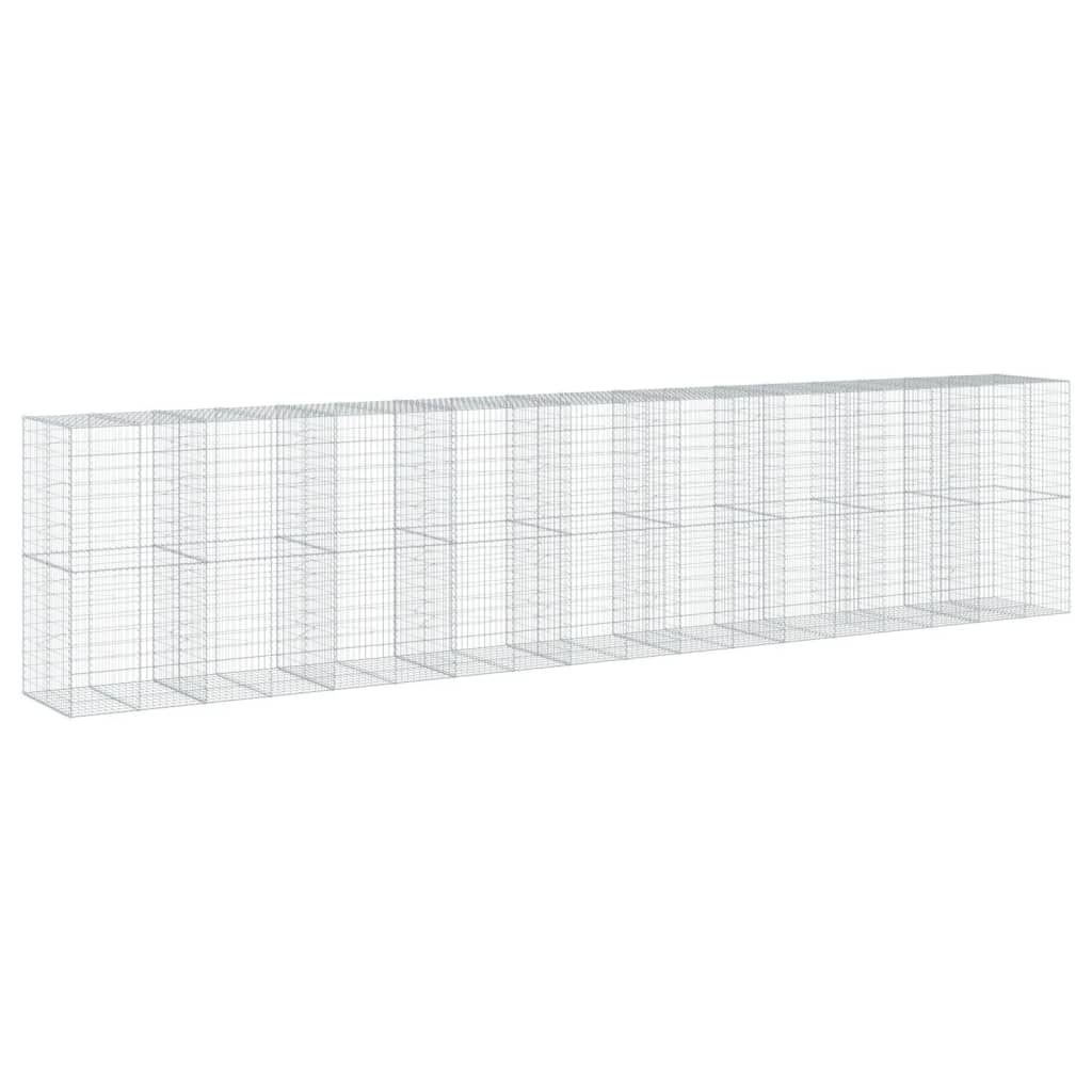 Schanskorf 900x100x200 cm gegalvaniseerd ijzer zilverkleurig is nu te koop bij PeponiXL, paradijselijk wonen!