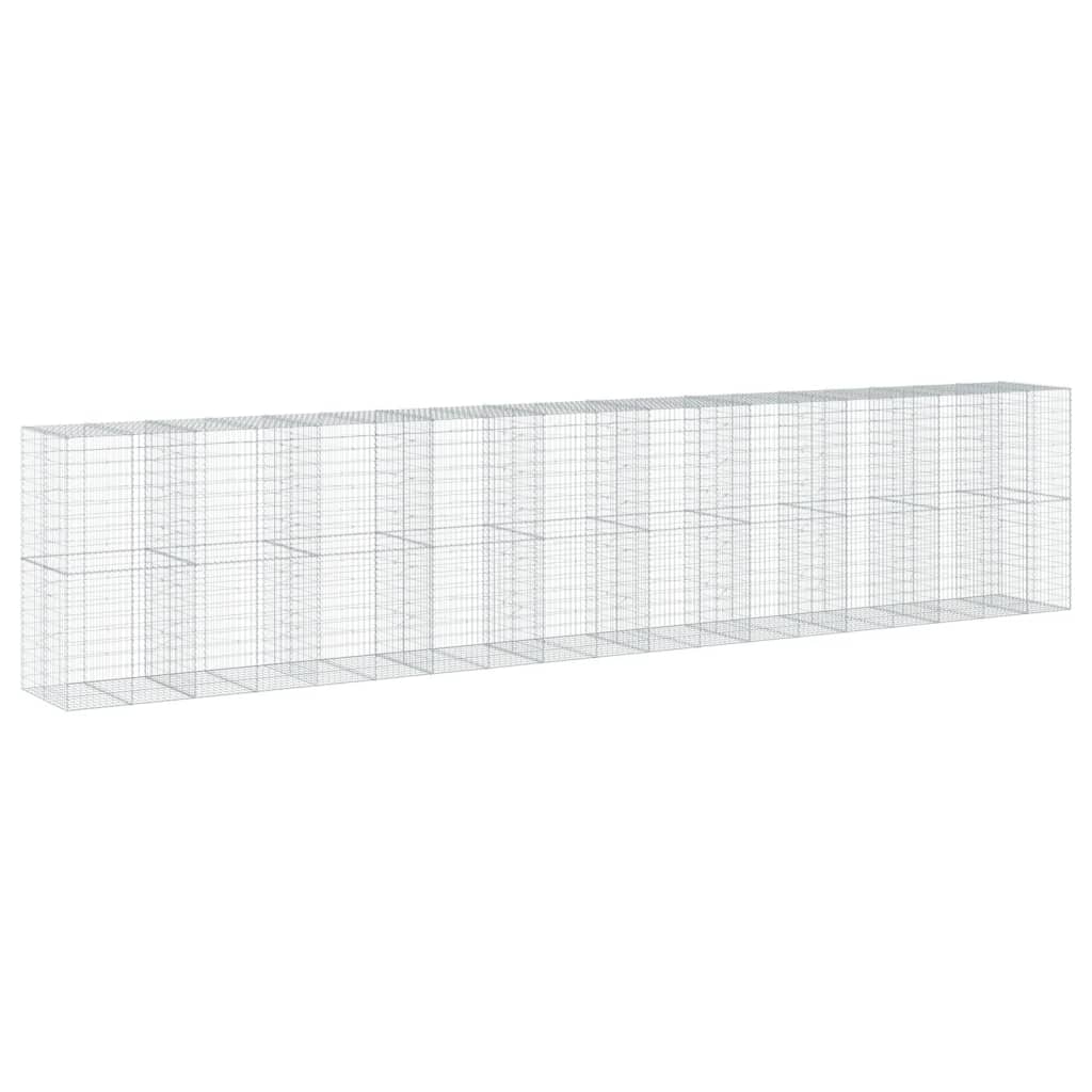 Schanskorf 950x100x200 cm gegalvaniseerd ijzer zilverkleurig is nu te koop bij PeponiXL, paradijselijk wonen!