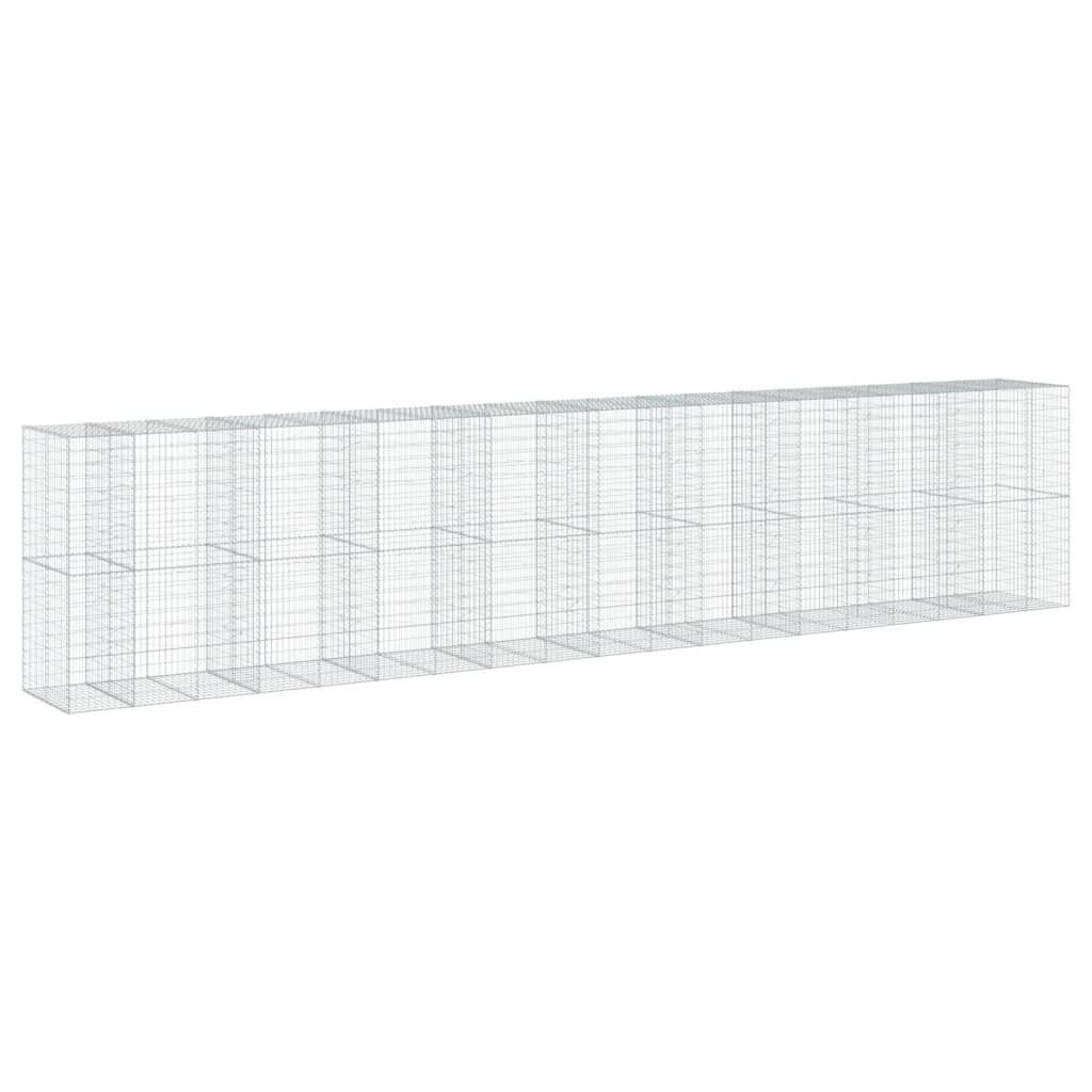 Schanskorf 950x100x200 cm gegalvaniseerd ijzer zilverkleurig is nu te koop bij PeponiXL, paradijselijk wonen!