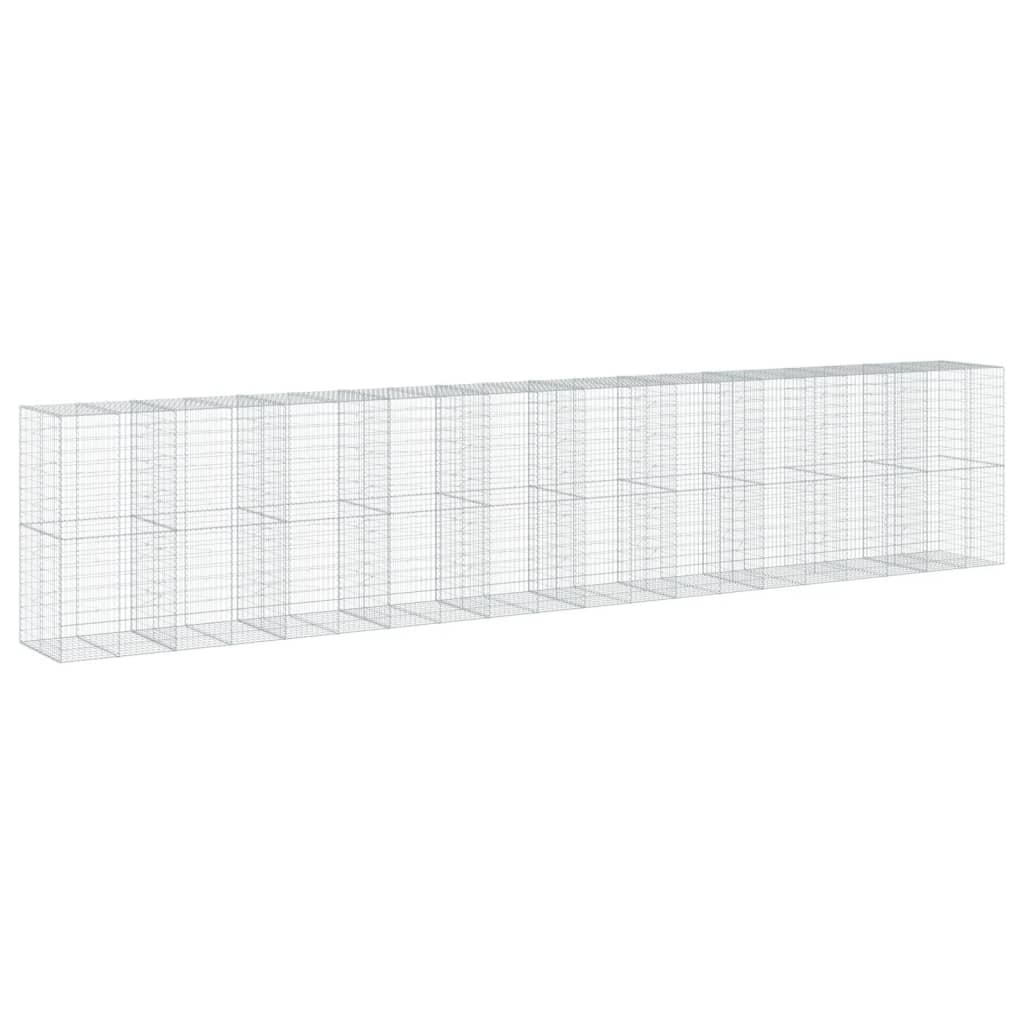Schanskorf 1000x100x200 cm gegalvaniseerd ijzer zilverkleurig is nu te koop bij PeponiXL, paradijselijk wonen!