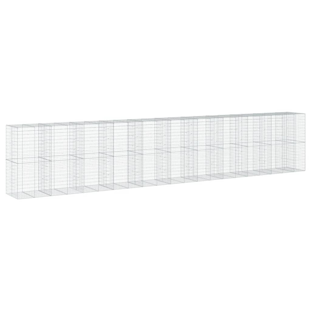 Schanskorf 1050x100x200 cm gegalvaniseerd ijzer zilverkleurig is nu te koop bij PeponiXL, paradijselijk wonen!