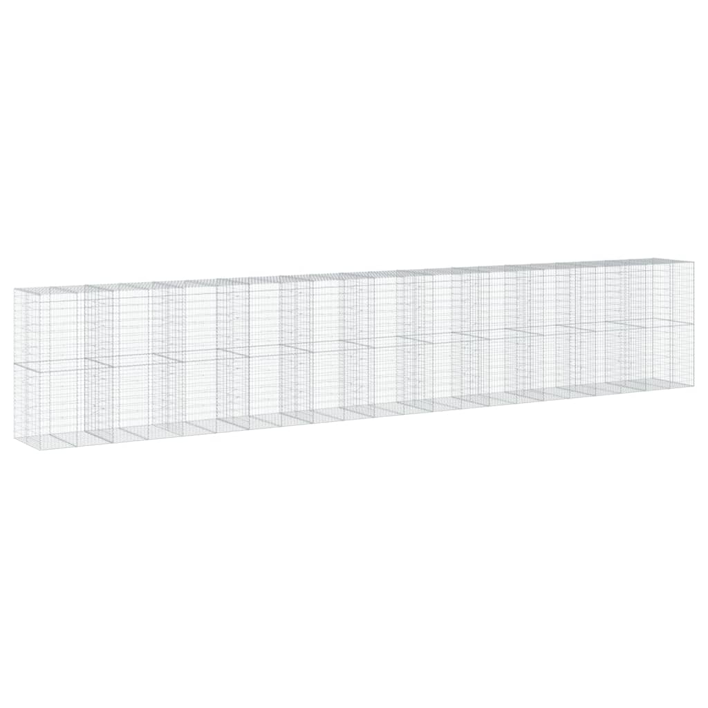 Schanskorf 1100x100x200 cm gegalvaniseerd ijzer zilverkleurig is nu te koop bij PeponiXL, paradijselijk wonen!