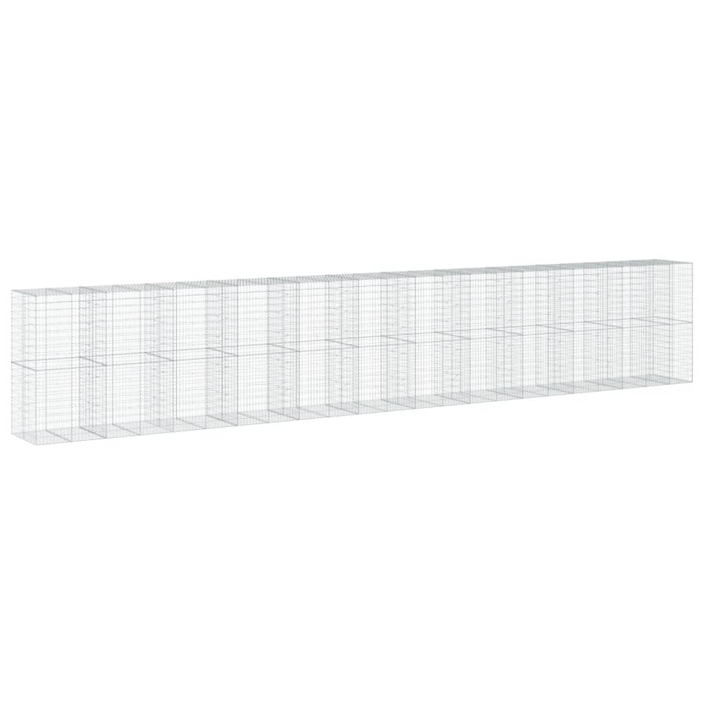 Schanskorf 1150x100x200 cm gegalvaniseerd ijzer zilverkleurig is nu te koop bij PeponiXL, paradijselijk wonen!